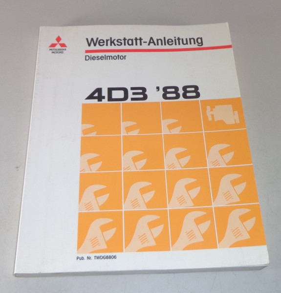 Werkstatthandbuch Mitsubishi Canter Dieselmotor 4D3 von 1988