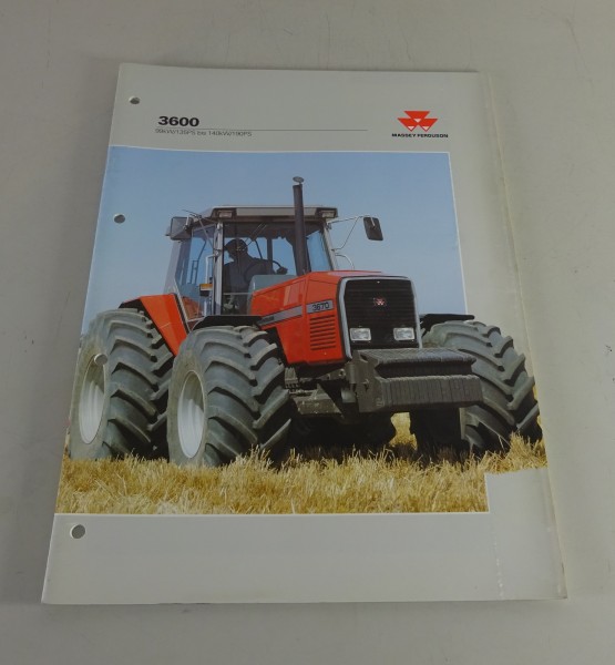 Prospekt / Broschüre Massey Ferguson Traktoren 3600 / 135 PS bis 190 PS v. 1993