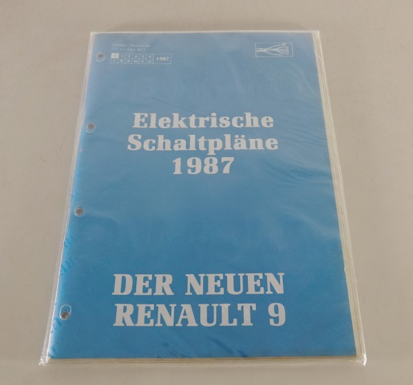 Werkstatthandbuch Elektrische Schaltpläne Renault 9 / R9 Ausgabe 01/1987