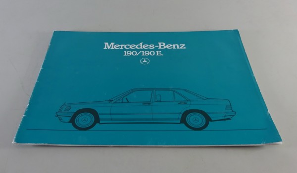 Prospekt / Broschüre Mercedes-Benz W201 190 / 190 E | 90 PS Stand 08/1983