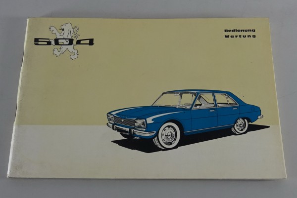 Betriebsanleitung / Handbuch Peugeot 504 Stand 07/1969