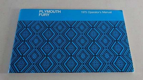 Owner´s Manual / Handbook Plymouth Fury Stand 1975