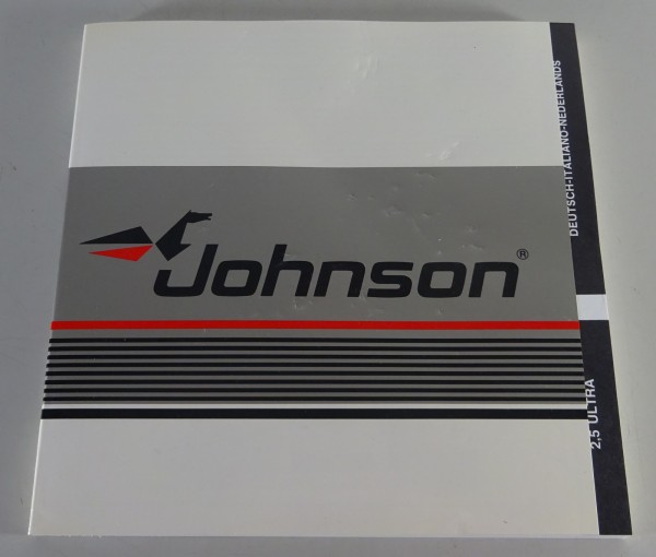 Betriebsanleitung / Bedienungsanleitung Johnson Bootsmotor 2,5 Ultra Stand 1986
