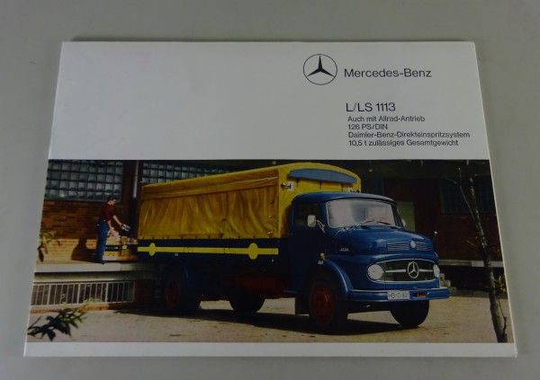 Prospekt Mercedes-Benz L/LS 1113 Pritschenwagen & Sattelschlepper Stand 06/1966