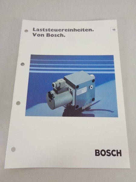 Prospekt / Technische Info Bosch Laststeuereinheiten Stand 12/1977