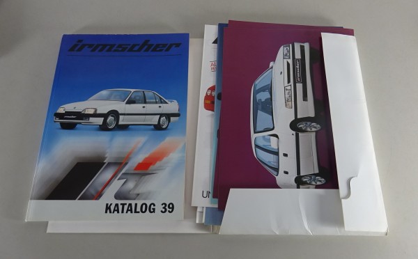 Prospektmappe / Broschüren Irmscher Opel Stand 1987