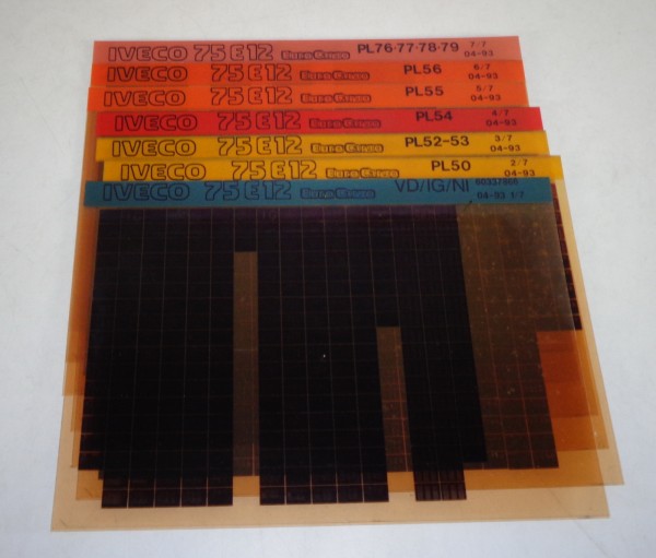 Microfich Teilekatalog / Parts List Iveco 75 E 12 EuroCargo von 04/1993