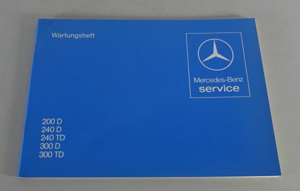 Scheckheft Mercedes Benz W123 Diesel blanko ohne Einträge Stand 04/1980