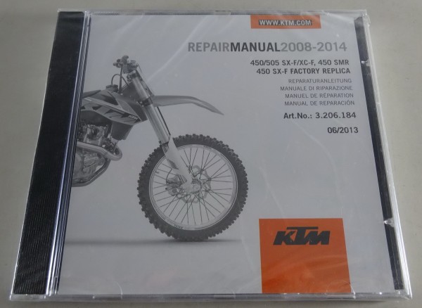 Werkstatthandbuch KTM 450/505 SX-F / KTM 450 SX-F FACTORY Replica Bj. 2008-2014