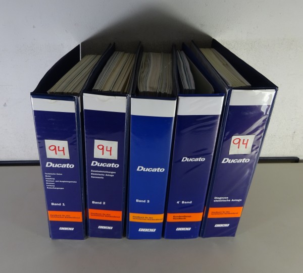 Werkstatthandbuch Fiat Ducato II Typ 230 - 5 Bände - Stand 1994 - 1998