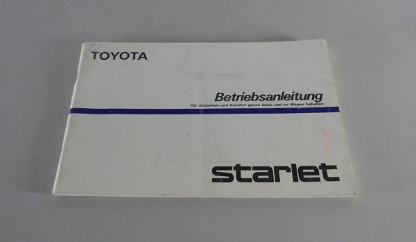 Betriebsanleitung / Handbuch Toyota Starlet Stand 1986