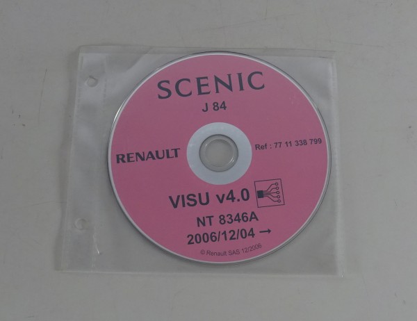 Schaltpläne auf CD Renault Scenic Typ J 84 - Modelljahr ab 12/2006