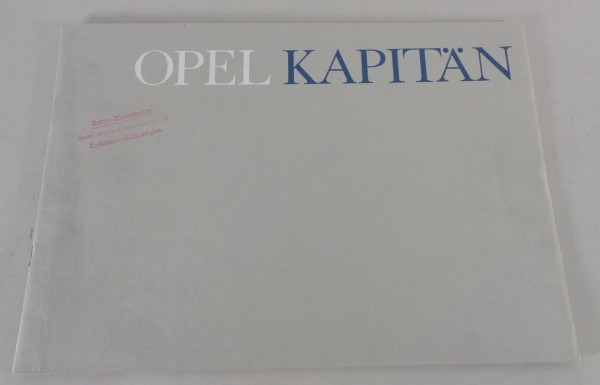 Prospekt / Broschüre Opel Kapitän A Stand 12/1964