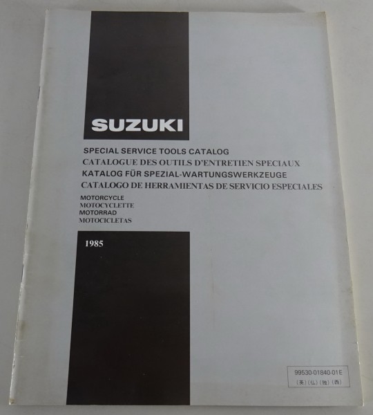 Spezialwerkzeugkatalog Suzuki Motorrad Spezialwerkzeuge Modelljahr 1985