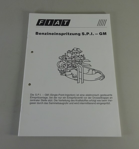 Werkstatthandbuch Fiat Tipo / Regata Benzineinspritzung S.P.I.-GM