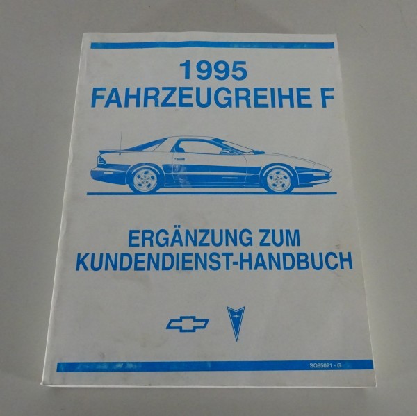 Werkstatthandbuch Chevrolet Camaro / Pontiac Firebird Stand 1995