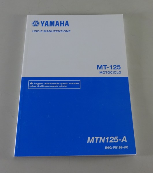 Uso e Manutenzione Yamaha MT-125 from 09/2019