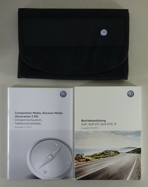 Bordmappe + Betriebsanleitung Volkswagen VW Golf 7 / GTI / GTD / R Stand 05/2017