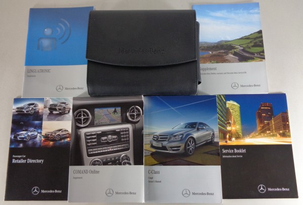 Owner's Manual / Handbook + Wallet Mercedes Benz C-Class C204 Coupé from 2013