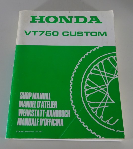 Werkstatthandbuch / Workshop Manual Honda VT 750 Custom Stand 1987