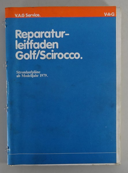 Werkstatthandbuch VW Golf I / 1 + Scirocco Typ 53b Elektrik Schaltpläne ab 1979