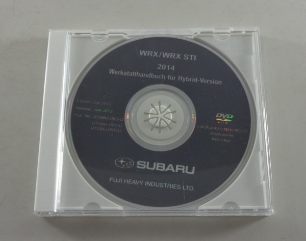 Werkstatthandbuch auf DVD Subaru Impreza WRX / WRX STI Hybrid - Version 2014