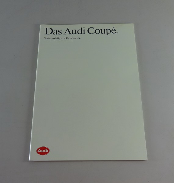 Prospekt / Broschüre Audi Typ 89 Coupé + Quattro Stand 11/1990