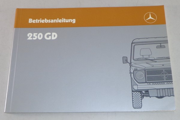 Betriebsanleitung Mercedes Benz G-Modell W460 250 GD von 08/1987