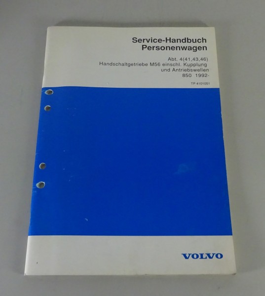 Werkstatthandbuch Volvo 850 Getriebe M56 + Kupplung + Antriebswellen ab 1992