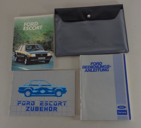 Bordmappe + Betriebsanleitung Ford Escort Mk. III Stand 1981