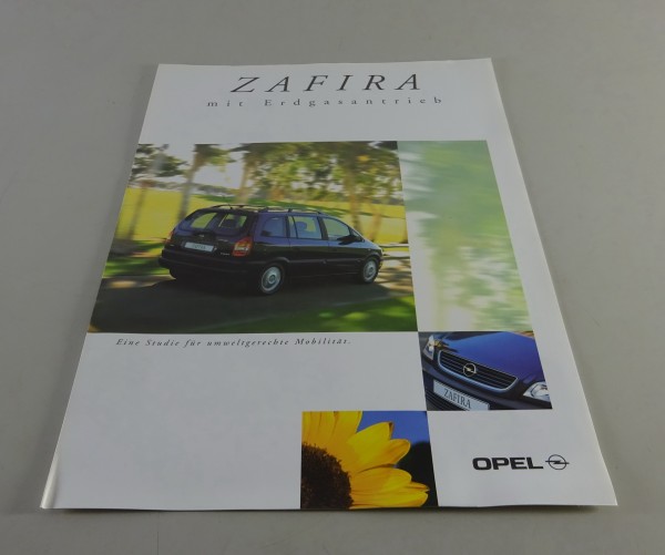 Prospekt / Broschüre Opel Zafira A + Datenblatt Stand 09/2000