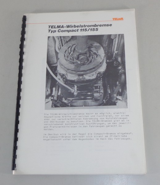 Handbuch Telma Wirbelstrombremse Typ Compact 115 / 155