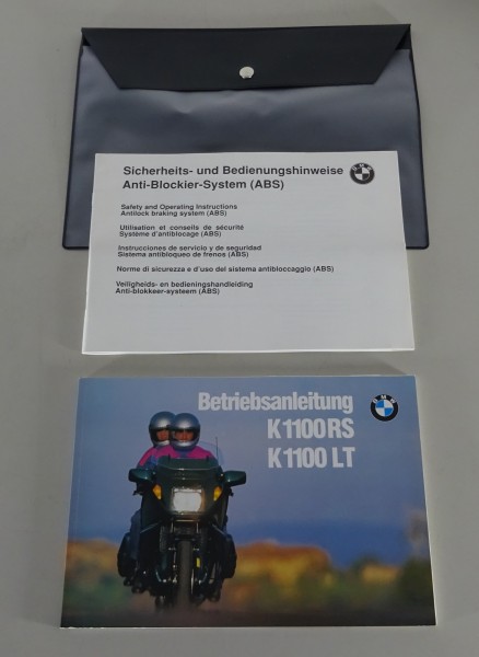 Bordmappe + Betriebsanleitung BMW K 1100 RS / K 1100 LT Motorrad von 07/1995