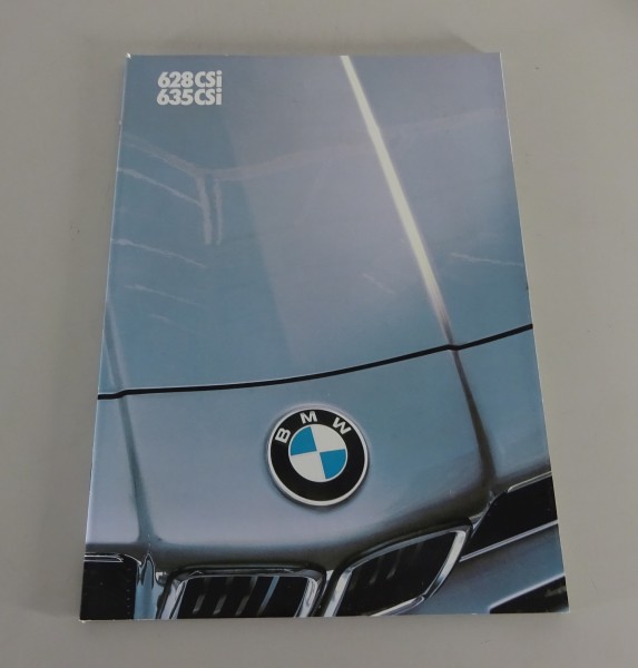 Brochure BMW 6 reeks E24 628CSi / 635CSi van 01/1984