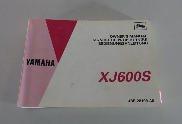 Betriebsanleitung / Handbuch Yamaha XJ 600 S Diversion 06/1991