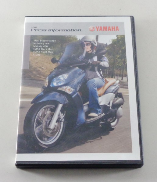 Presseinformation auf DVD Yamaha Roller Majesty 400 / TMAX / X-City von 2007