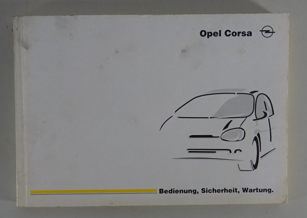 Betriebsanleitung / Handbuch Opel Corsa B Stand 07/1998