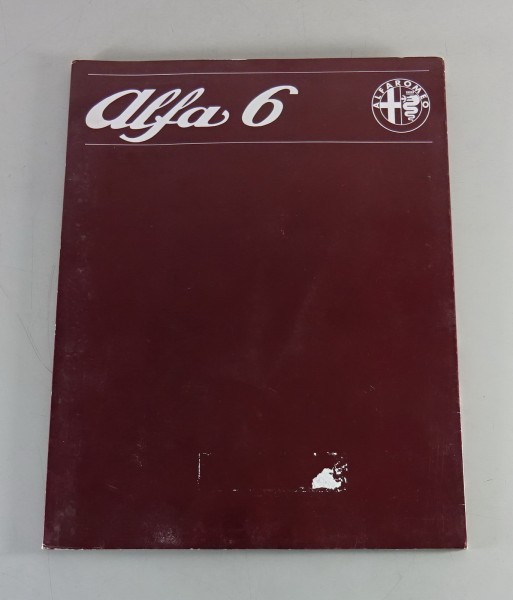 Prospektmappe Alfa Romeo 6 / Sei mit 6 Prospekten Stand 1984