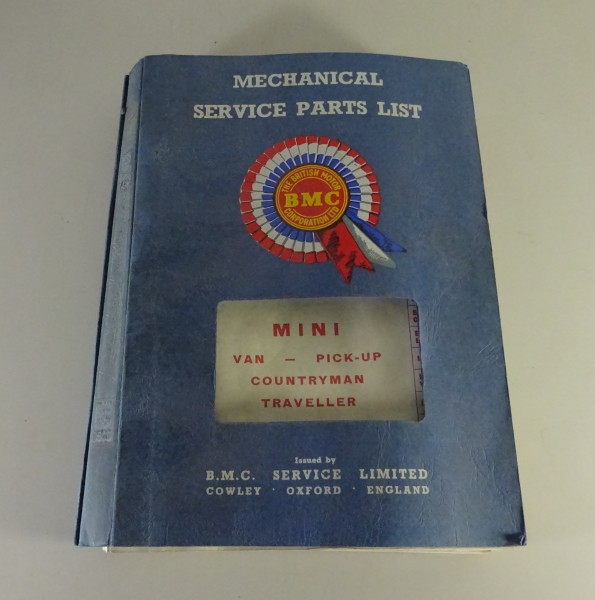 Teilekatalog / Spare Parts List BMC Austin / Morris Mini Body + Mechanic '1965