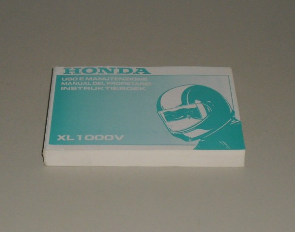 Uso E Manutenzione / Manual del Propietario / Instruktieboek Honda XL 1000 V ´98