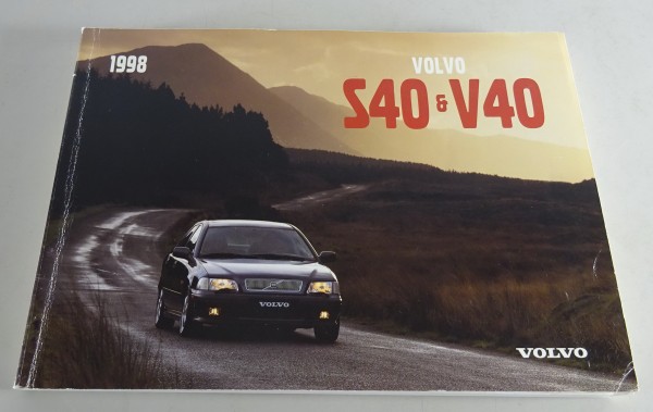 Owner´s Manual / Handbook Volvo S40 / V40 Modelljahr 1998 Stand 06/1997