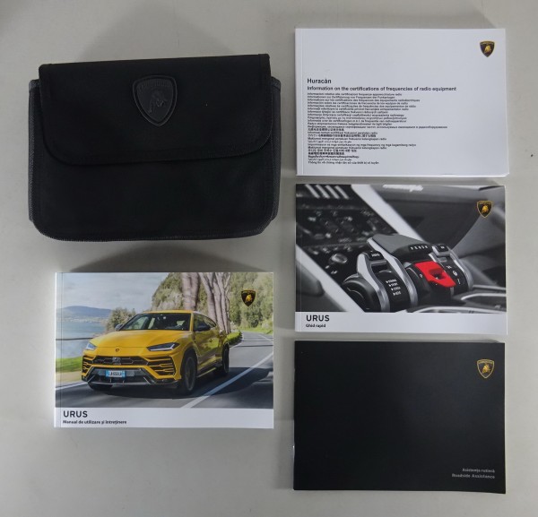 Dosar de bord + Manualul proprietarului Lamborghini Urus Stare 01/2021 româna