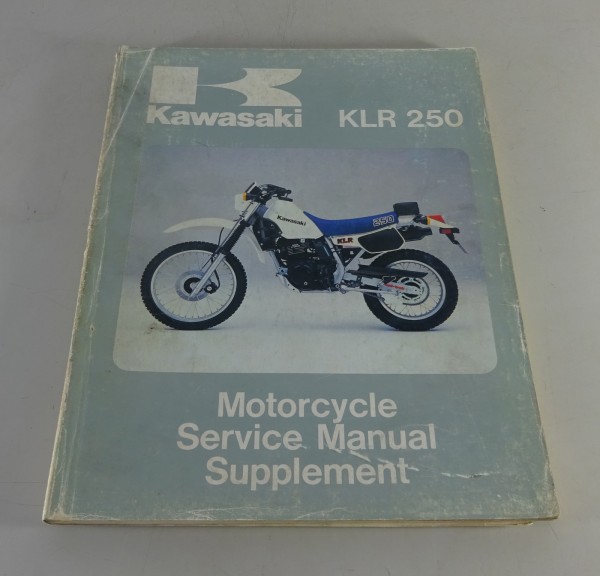 Werkstatthandbuch / Service Manual / Supplement Kawasaki KLR 250 Stand 08/1984