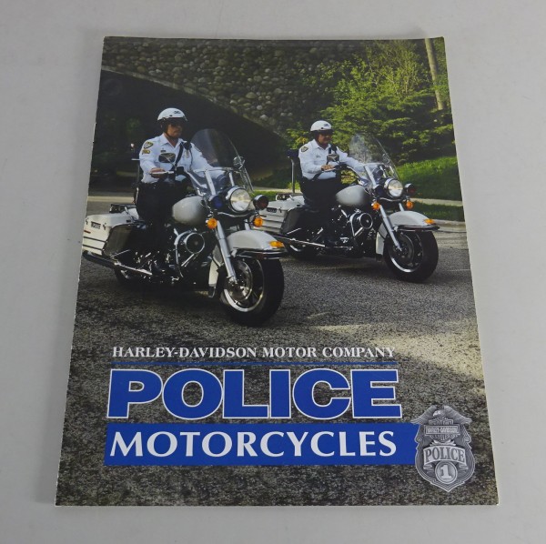 Prospekt / Broschüre Harley Davidson Police Motorcycles Stand 1995