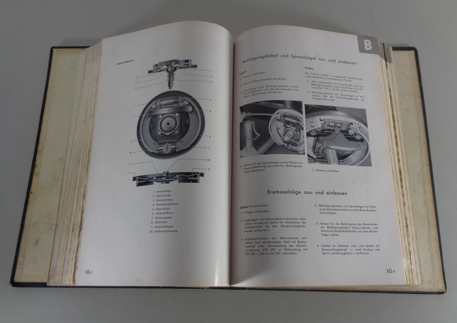 Werkstatthandbuch VW Käfer 1200 Cabrio Karmann Ghia, Ausgabe 1952/ ...