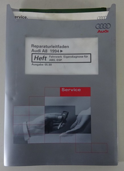 Werkstatthandbuch Audi A8 / A 8 D2 Fahrwerk Eigendiagnose für ABS ESP ab 1994