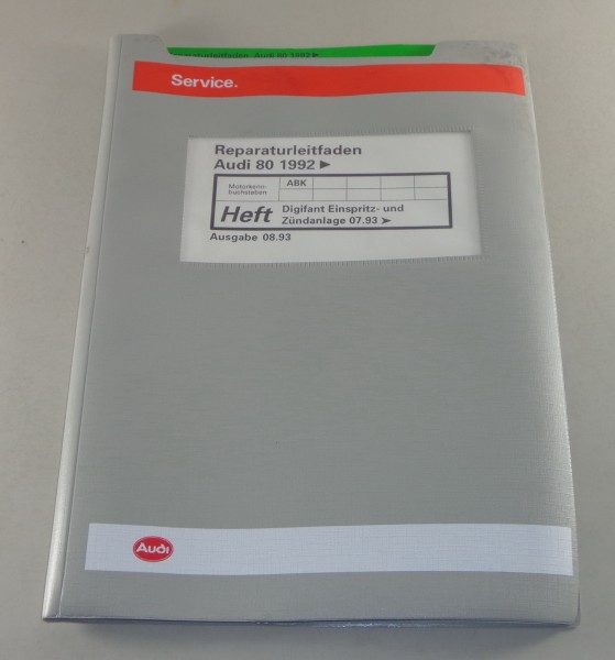 Werkstatthandbuch Audi 80 B4 Digifant Einspritz-/ Zündanlage ( ABK ) ab 07/93