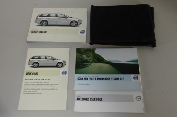 Owner's Manual / Handbook + wallet Volvo V50 from 2008