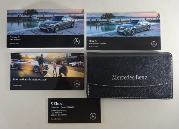 Notice d´utilisation + Dossier Mercedes S-Klasse W222 S 320 400 500 Stand 1/2018