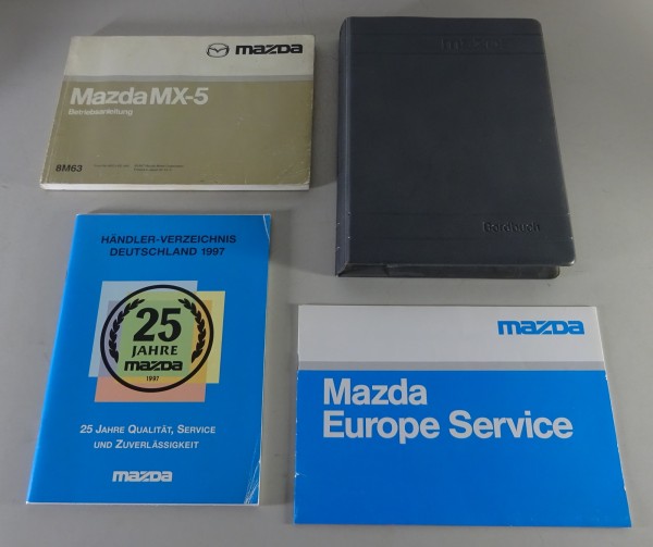 Bordmappe + Betriebsanleitung / Handbuch Mazda MX-5 Typ NB Stand 12/1997